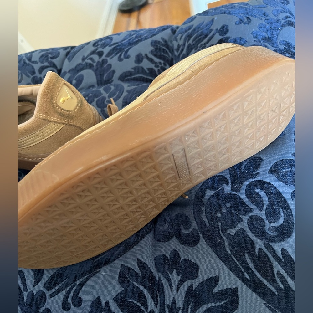 Puma Classic Beige Suede Sneakers - Picture 3 of 5